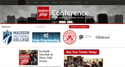 Desktop Screenshot of madisonphpconference.com